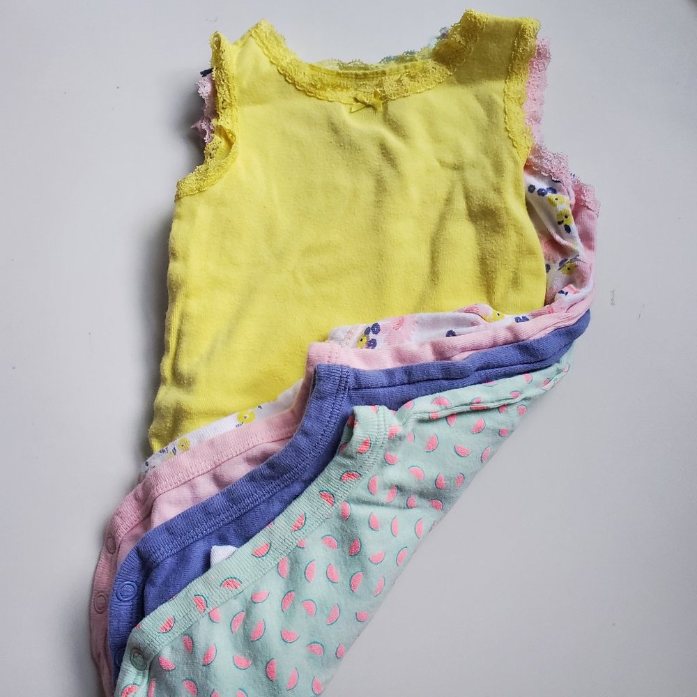 ⚡Carter's Baby Girl Tank top Onesie 5 Bundle ⚡